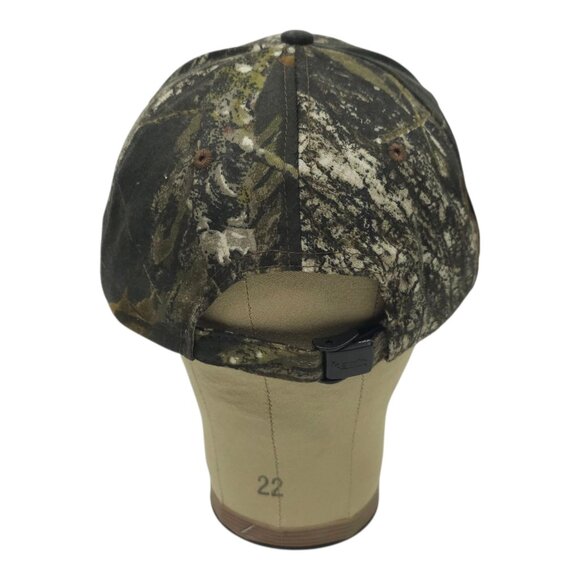 Mossy Oak Break Up Camo Flex Strap Cap Hat Sun Chemical Trucker Baseball Hunting - Picture 4 of 14